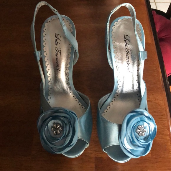 Lulu Townsend Shoes - Beautiful blue Lulu Townsend heels
